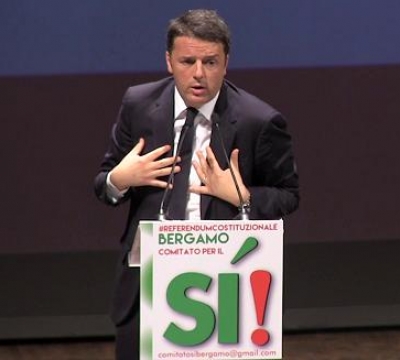 Il premier Renzi a Rimini per il sì al referendum
