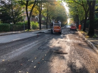 Riccione, lavori di asfaltatura in via Castrocaro