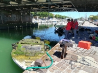 Relitti nel porto canale: due recuperi con i sub Gian Neri