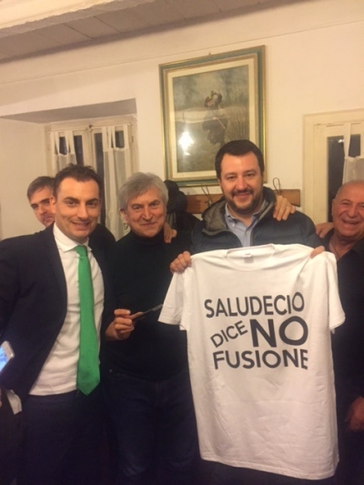 Fusione Valconca, Salvini in campo per il no