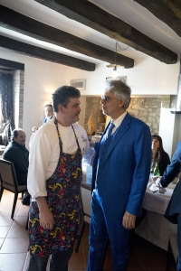Bocelli a pranzo dallo chef Sartini