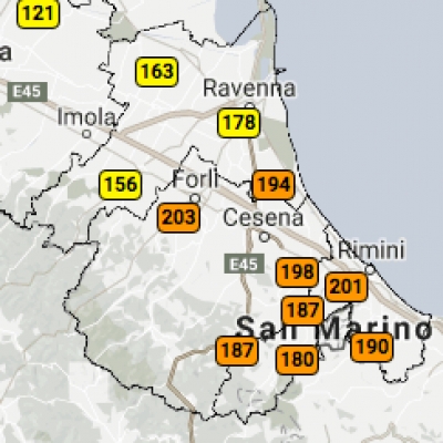 Qualità aria, l’ozono sfora a Rimini, San Clemente e Verucchio