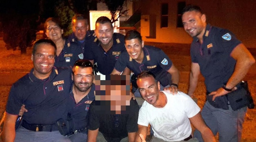 viserba salvato suicida poliziotti
