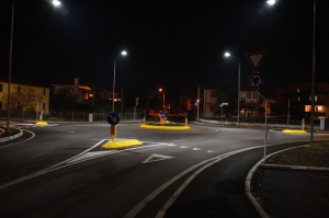 Illuminazione al Led in piazza Unità a Riccione