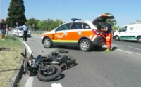 Santarcangelo, scontro tra scooter e furgone sulla via Emilia