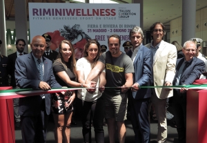 Rimini wellness, i campioni di sci al taglio del nastro