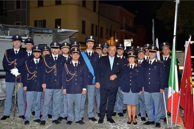 Santarcangelo e la polizia festeggiano il patrono con la musica