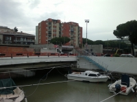 Trc, si monta il ponte sul Rio Melo. Chiusa via dei Mille