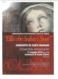 Amarcanto in un concerto di canti mariani