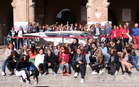 Emilia 4 in piazza Cavour, presentata l’auto solare targata Rimini