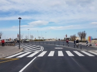 Riasfaltata area centrale piazzale Boscovich, dopo Pasqua tornerà la ruota