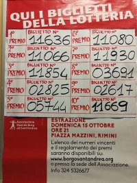 San Gaudenzo, i numeri vincenti della lotteria