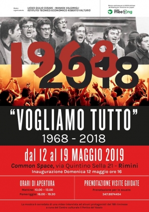 &#039;Vogliamo tutto&#039;, al Rimini common space la mostra sul Sessantotto