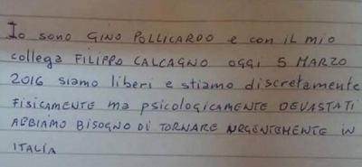 Italiani uccisi in Libia, il dolore del sindaco Tosi. Liberi gli altri ostaggi