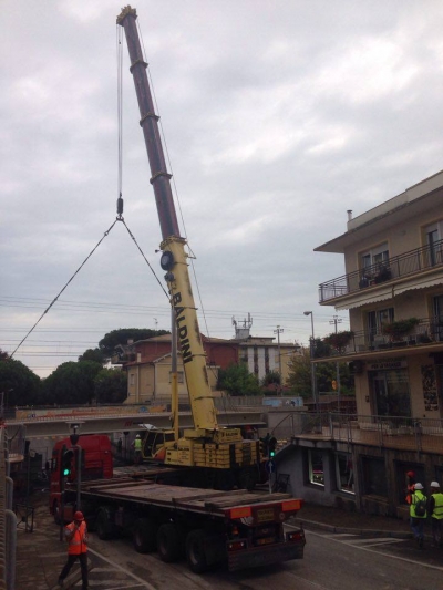 Trc a Riccione, il ponte su via Emilia