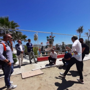 Parco del mare, sono arrivate le mattonelle per il lungomare di Rimini Nord