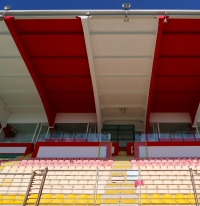 Stadio Neri, la tribuna è pronta