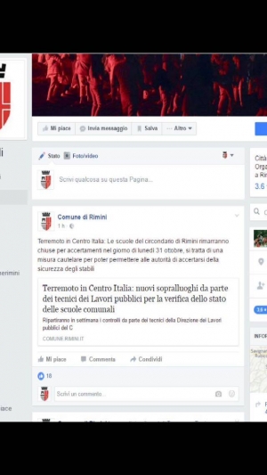 Scherzi da terremoto, falso post su scuole chiuse. Il Comune denuncia