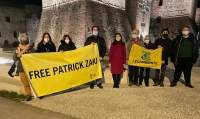 Castel Sismondo giallo per Patrick Zaki