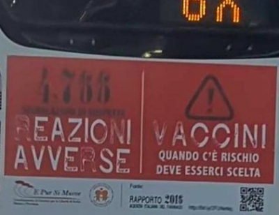 Pubblicità no vax: “Abbiamo diritto a esprimerci”