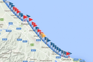 Temporali, balneazione vietata