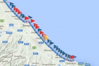 Temporali, balneazione vietata