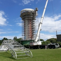 Miramare, abbattuto il serbatoio Hera