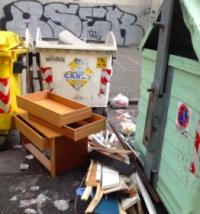 Montefiore, fototrappola contro i furbetti dei cassonetti