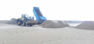 Riccione, 10mila metri di sabbia per l’arenile sud