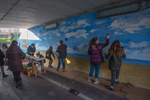 Riccione, murales per San Lorenzo
