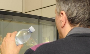 Beve acido pensando sia acqua, grave bidello riminese