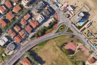 Lavori al marciapiedi di via Verenin