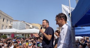 Salvini non incorona Ceccarelli (decideranno i riminesi) e chiede l&#039;unità della Lega