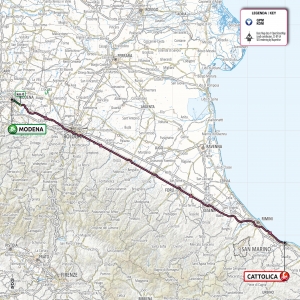 Giro d&#039;Italia, Cattolica fa tappa