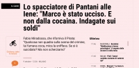Lo spacciatore di Pantani alle Iene: "Marco è stato ucciso. E non dalla cocaina. Indagate sui soldi"