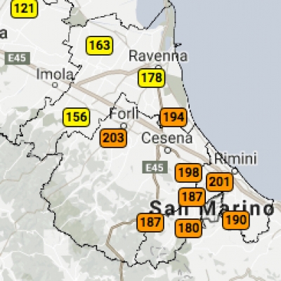 Qualità aria, l’ozono sfora a Rimini, San Clemente e Verucchio