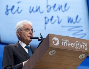 Mattarella al Meeting: Non cediamo alla paura