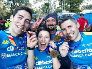 Medaglie per SanPa alla maratona di New York